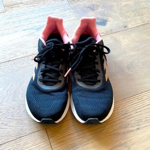 Adidas Boost Athletic Shoes Black and Pink